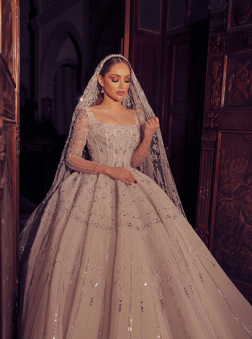 exquisite bridal gown